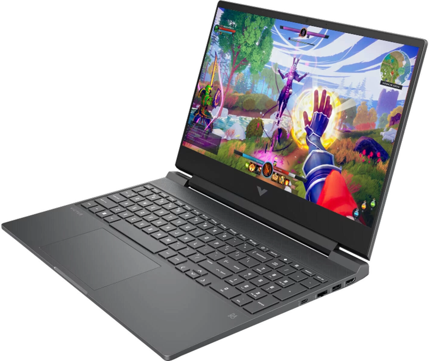 HP Victus 15-fb3093dx Gaming Laptop, 15.6" FHD IPS 144Hz Display, AMD Ryzen 7 7445HS, 16GB RAM, 512GB SSD, GeForce RTX 4050 6GB, English Keyboard, Win11, Mica silver | BM4X8UA - Image 2
