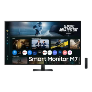 SAMSUNG SMART MONITOR 43" M7 LS32FM702 FLAT, 4K UHD, Black, Smart TV Apps, 60Hz, 4ms, AI Features with USB Type C